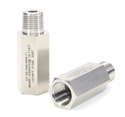 10000psi kõrgsurve roostevabast terasest ühesuunaline tagasilöögiklapp